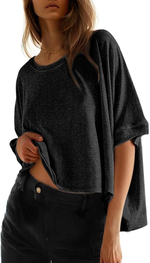 Dokotoo Loose Oversized Basic Tee
